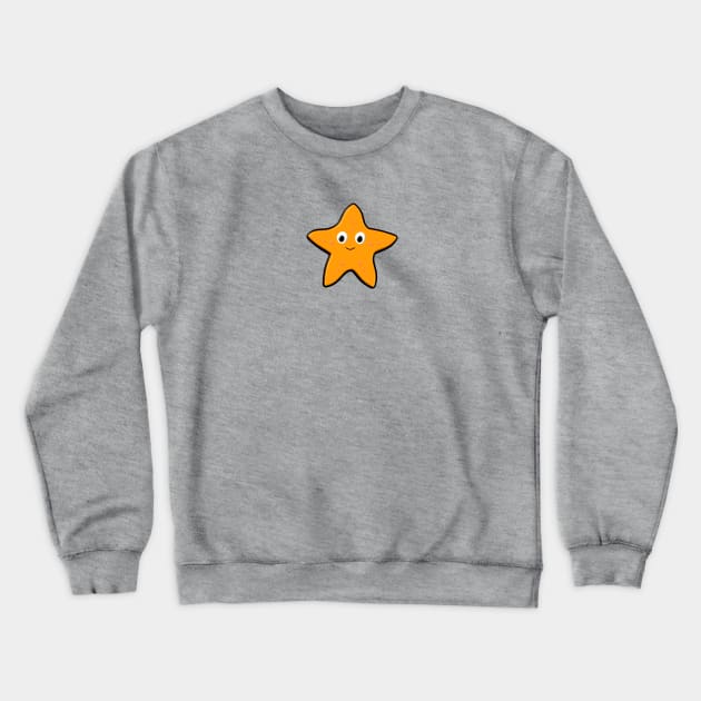 Cute starfish Drawing Crewneck Sweatshirt by Braznyc